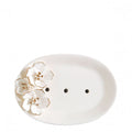 PORTE-SAVON AMOUR DE FLEUR CERAMIQUE BLANC